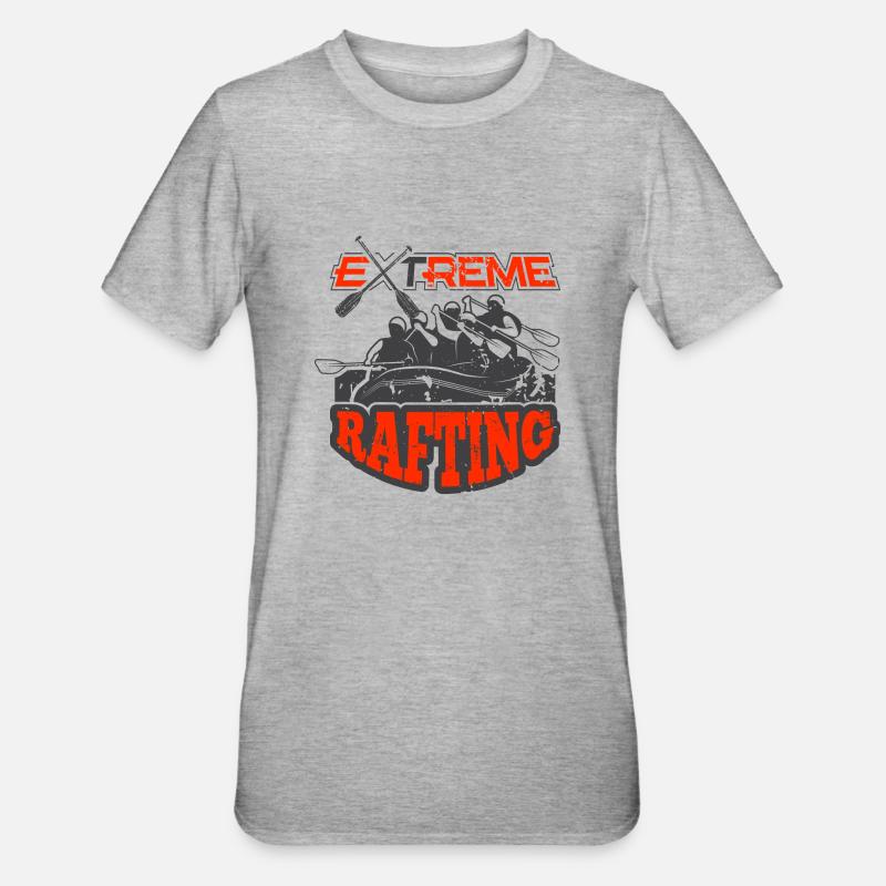 Rafting extrême | Rafting d’aventure - T-shirt polycoton Unisexe - gris chiné