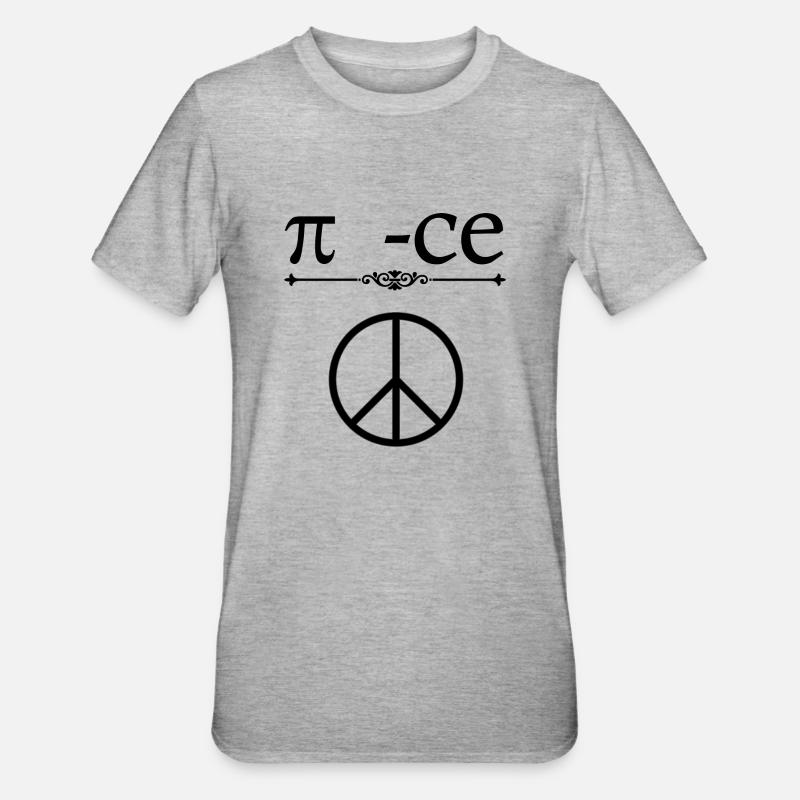 Formule de la paix - T-shirt polycoton Unisexe - gris chiné