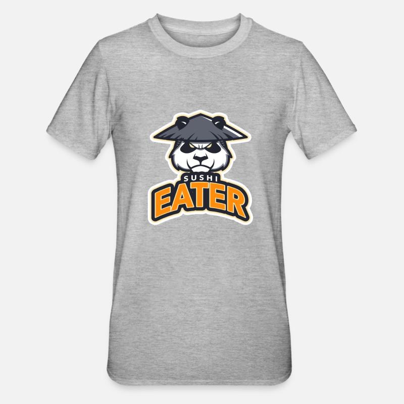 Sushi Eater - T-shirt polycoton Unisexe - gris chiné