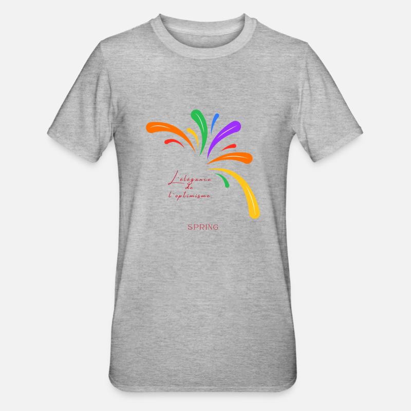 Spring 2 - T-shirt polycoton Unisexe - gris chiné