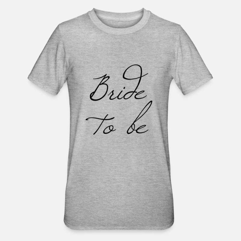 Braut - Geschenkidee - Unisex Polycotton T-Shirt - Grau meliert