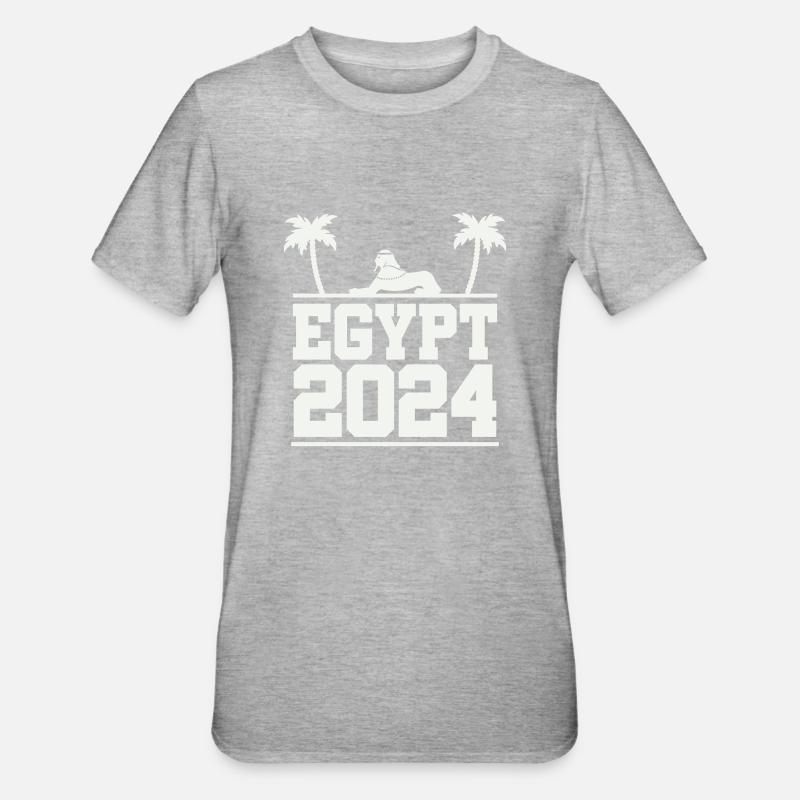 Égypte 2024 - T-shirt polycoton Unisexe - gris chiné