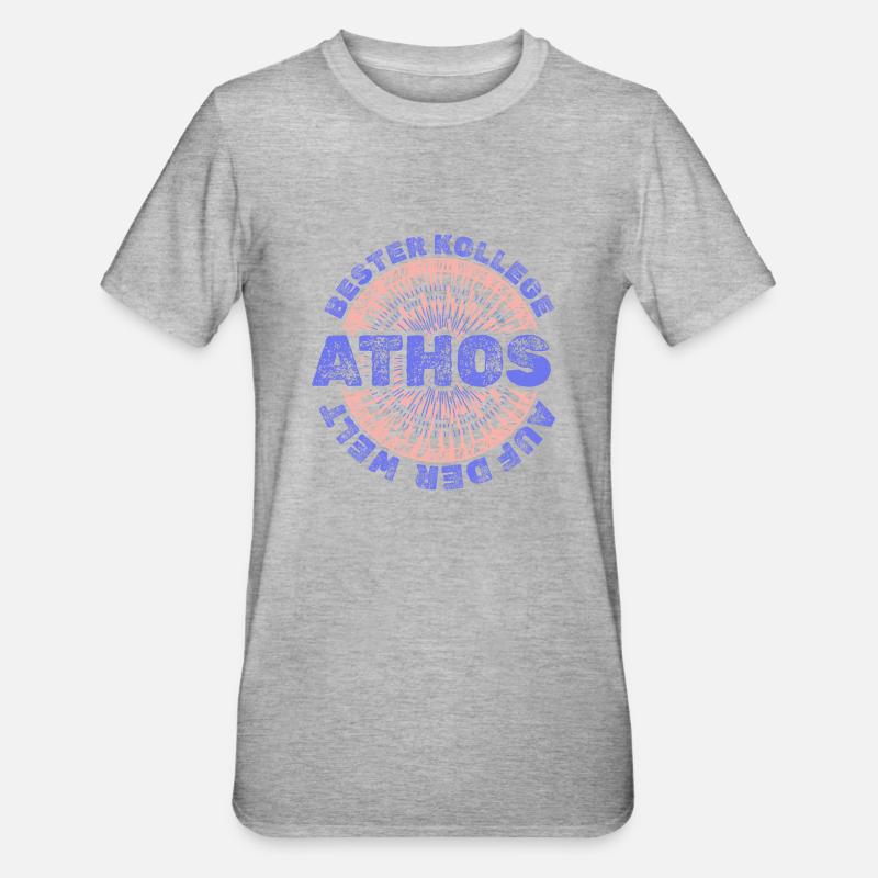Cadeau pour Athos - T-shirt polycoton Unisexe - gris chiné