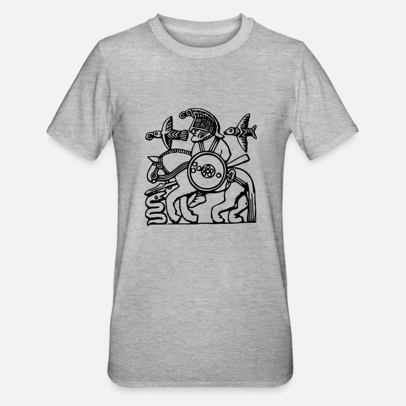 Odin - Unisex Polycotton T-Shirt - Grau meliert