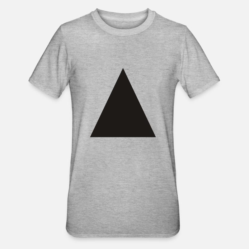 Triangle - T-shirt polycoton Unisexe - gris chiné