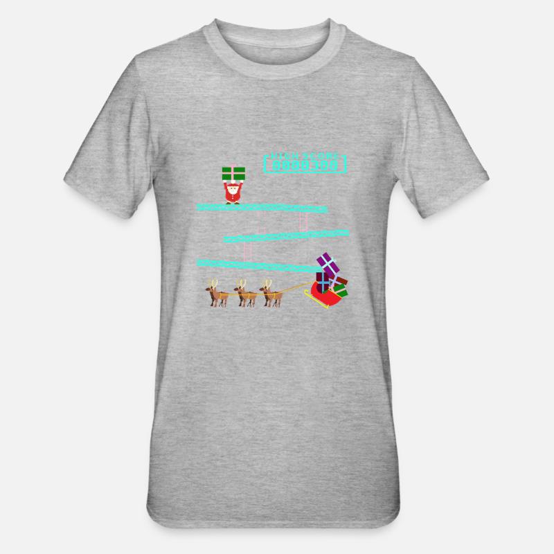 Santa Kong - Polycotton-T-shirt unisex - gråmelerad