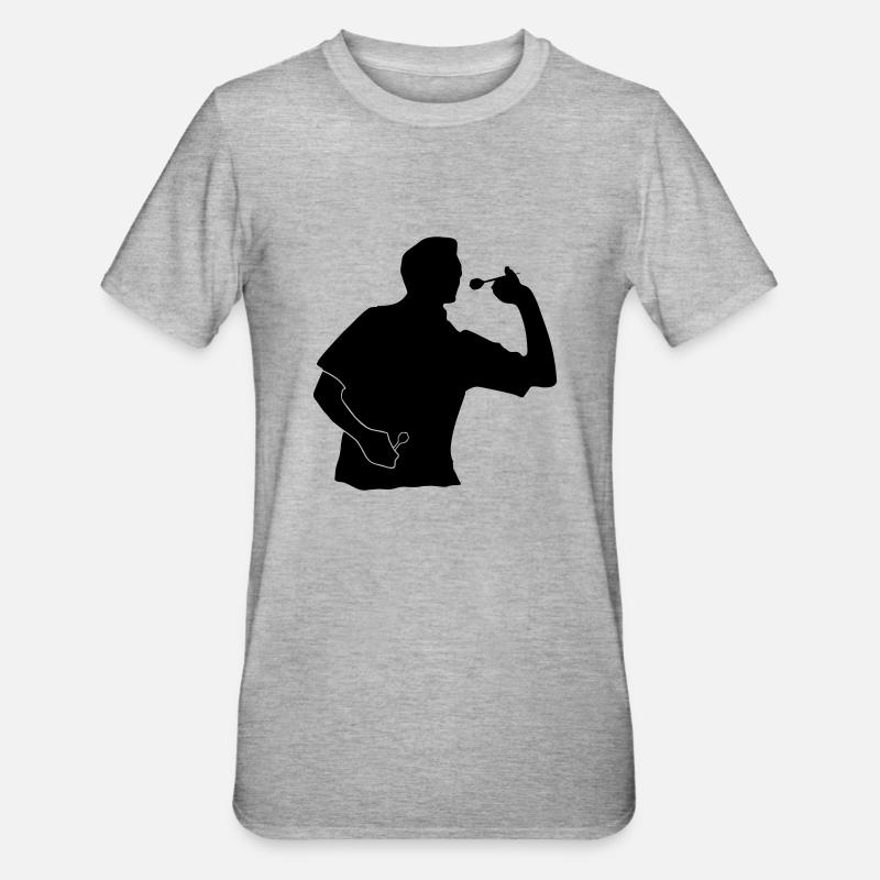 De fléchettes - T-shirt polycoton Unisexe - gris chiné