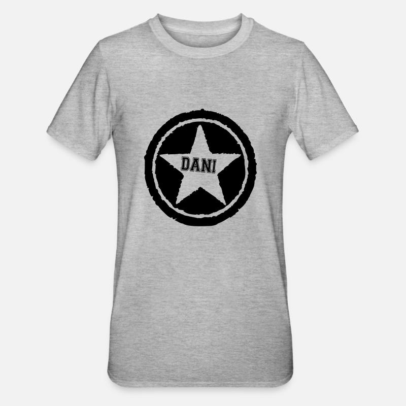new_stern_dani - Unisex Polycotton T-Shirt - Grau meliert