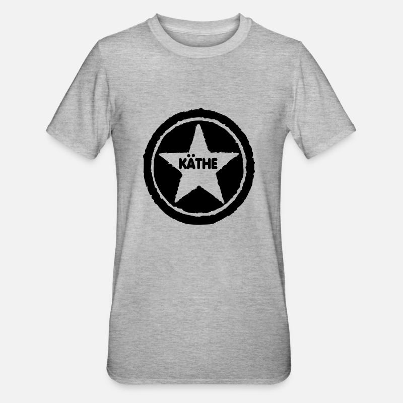 Käthe - Unisex Polycotton T-Shirt - Grau meliert