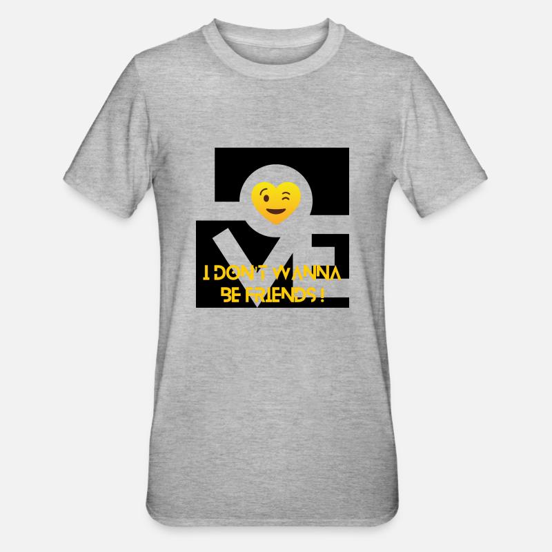 Plus que de l'amitié - T-shirt polycoton Unisexe - gris chiné