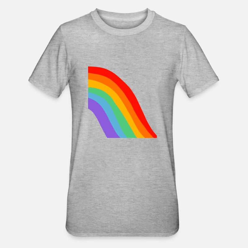 RAINBOW PRIDE LGBTQ+ - Unisex Polycotton T-Shirt - Grau meliert