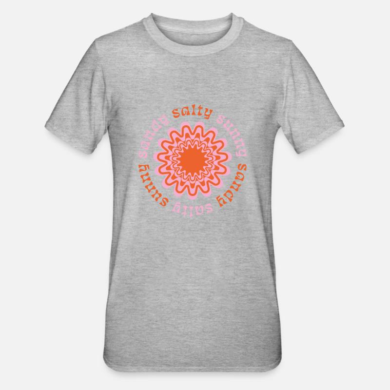 Sommer - Unisex Polycotton T-Shirt - Grau meliert