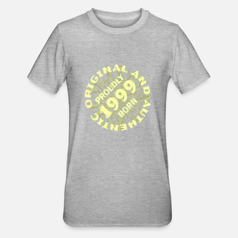 Authentique 1999 - T-shirt polycoton Unisexe - gris chiné
