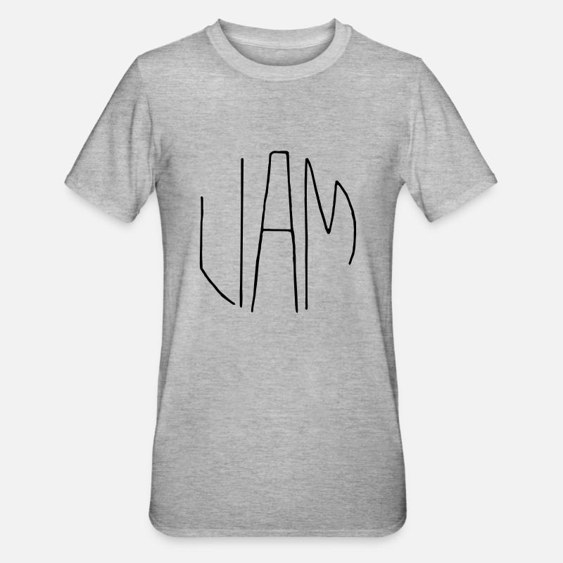 Liam - T-shirt polycoton Unisexe - gris chiné