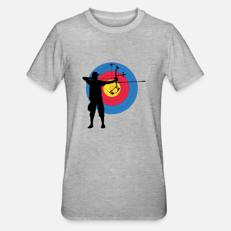 ArcLab CompoundTargetArcher - T-shirt polycoton Unisexe - gris chiné