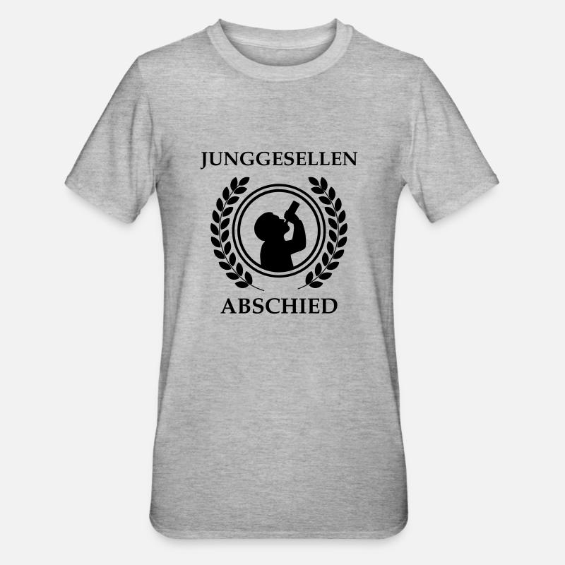 Junggesellenabschied - Unisex Polycotton T-Shirt - Grau meliert