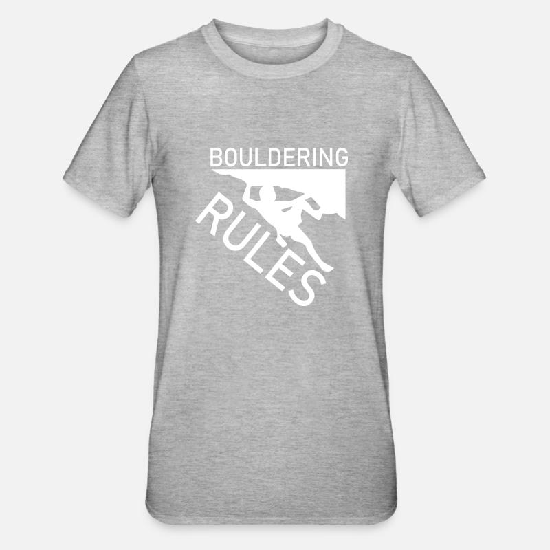 Escalade de bloc - T-shirt polycoton Unisexe - gris chiné