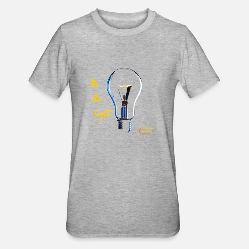 98 - Be the light - T-shirt polycoton Unisexe - gris chiné