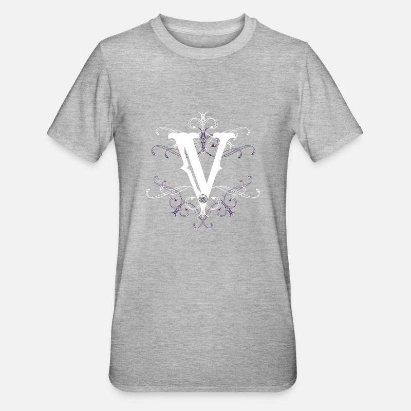Point V V) v) - T-shirt polycoton Unisexe - gris chiné