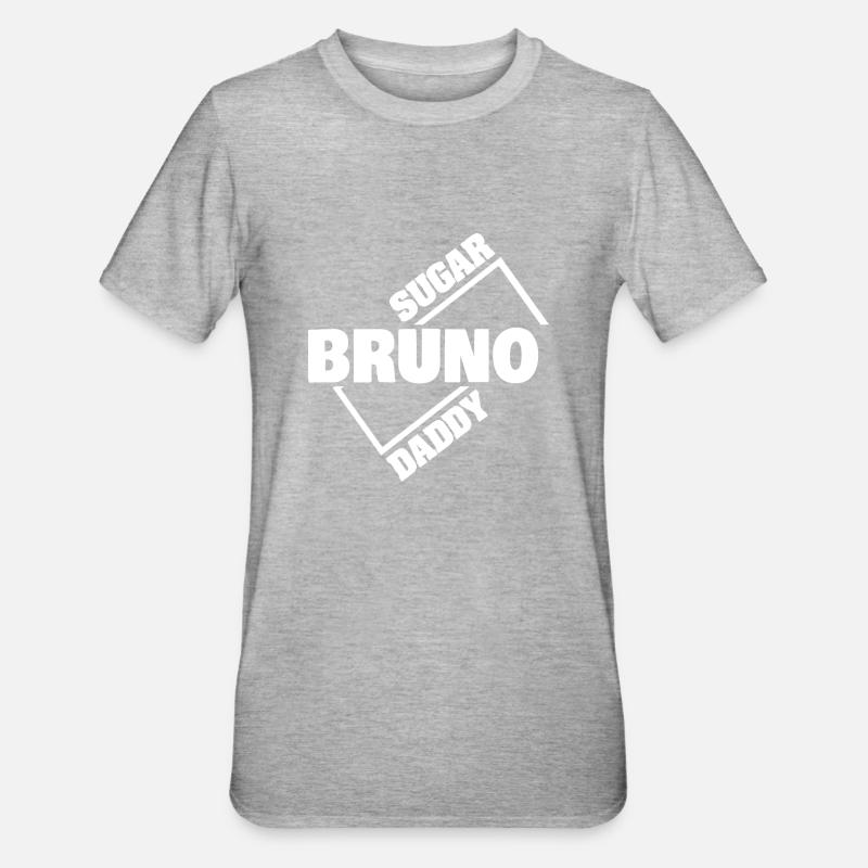 Cadeau pour Bruno - T-shirt polycoton Unisexe - gris chiné