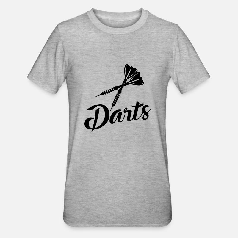 Fléchettes - T-shirt polycoton Unisexe - gris chiné