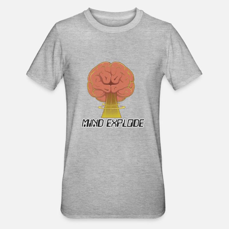 l’ explose - T-shirt polycoton Unisexe - gris chiné