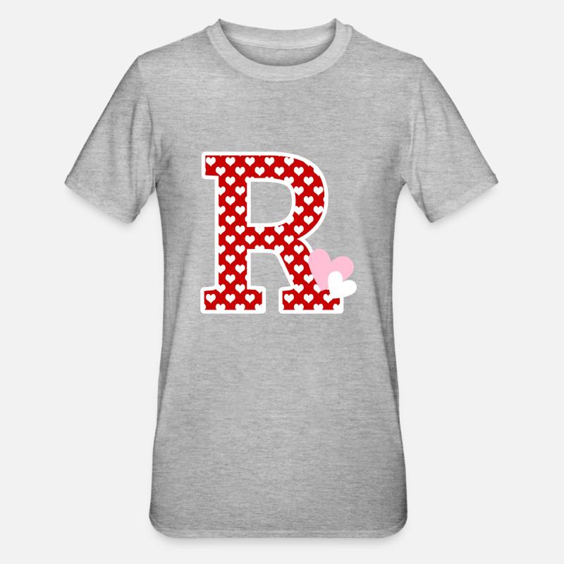 Brief ans Herz - Unisex Polycotton T-Shirt - Grau meliert