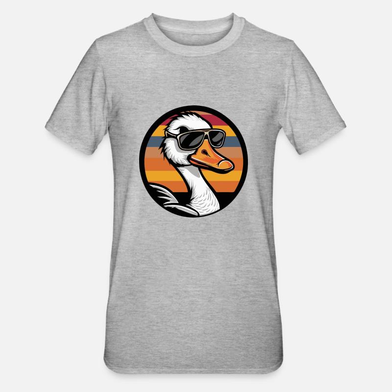 Oie BD Cool - T-shirt polycoton Unisexe - gris chiné