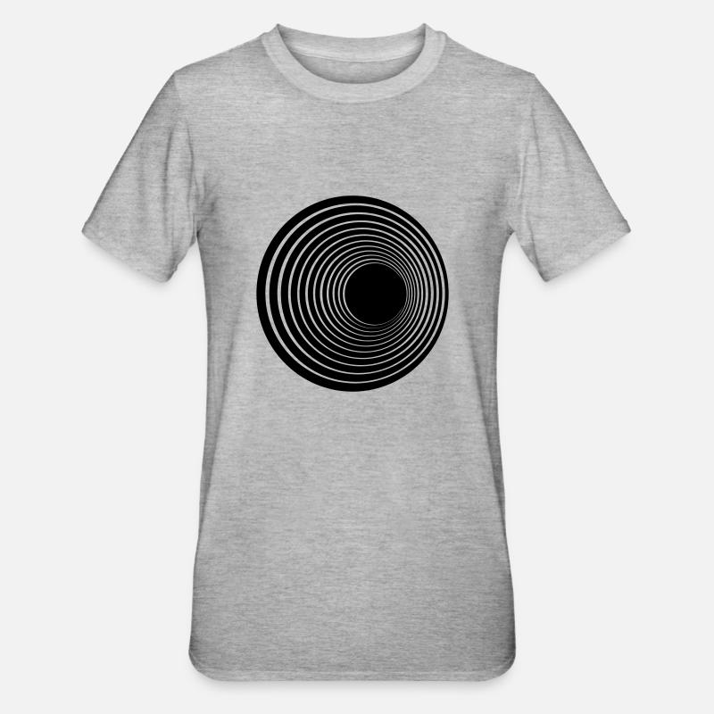 kreis - Unisex Polycotton T-Shirt - Grau meliert