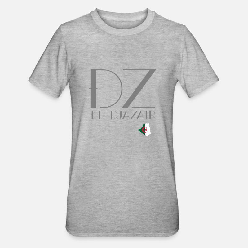 DZ EL Djazair gris - T-shirt polycoton Unisexe - gris chiné