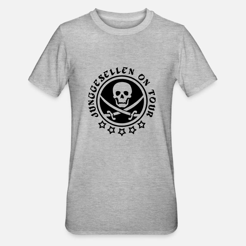 Baccalauréat en tournée - T-shirt polycoton Unisexe - gris chiné