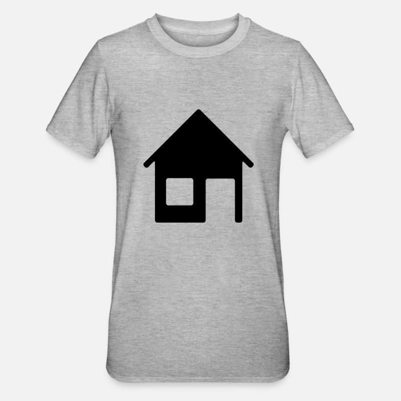 haus__f1 - T-shirt polycoton Unisexe - gris chiné