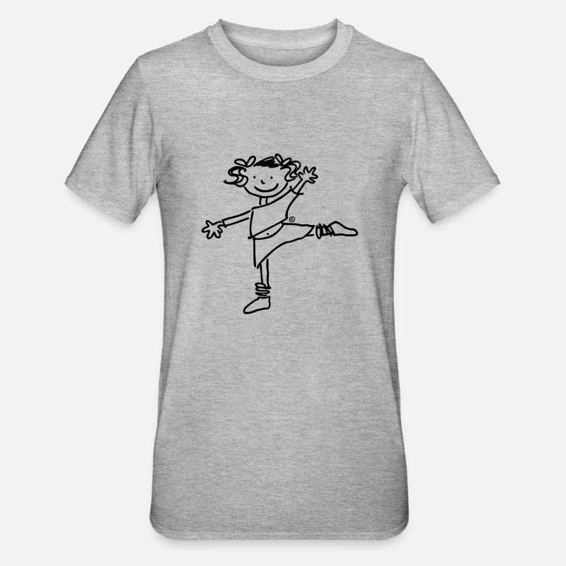 Einfach Arabesqua - Unisex Polycotton T-Shirt - Grau meliert