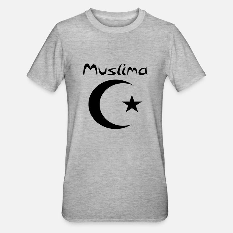 muslima - T-shirt polycoton Unisexe - gris chiné