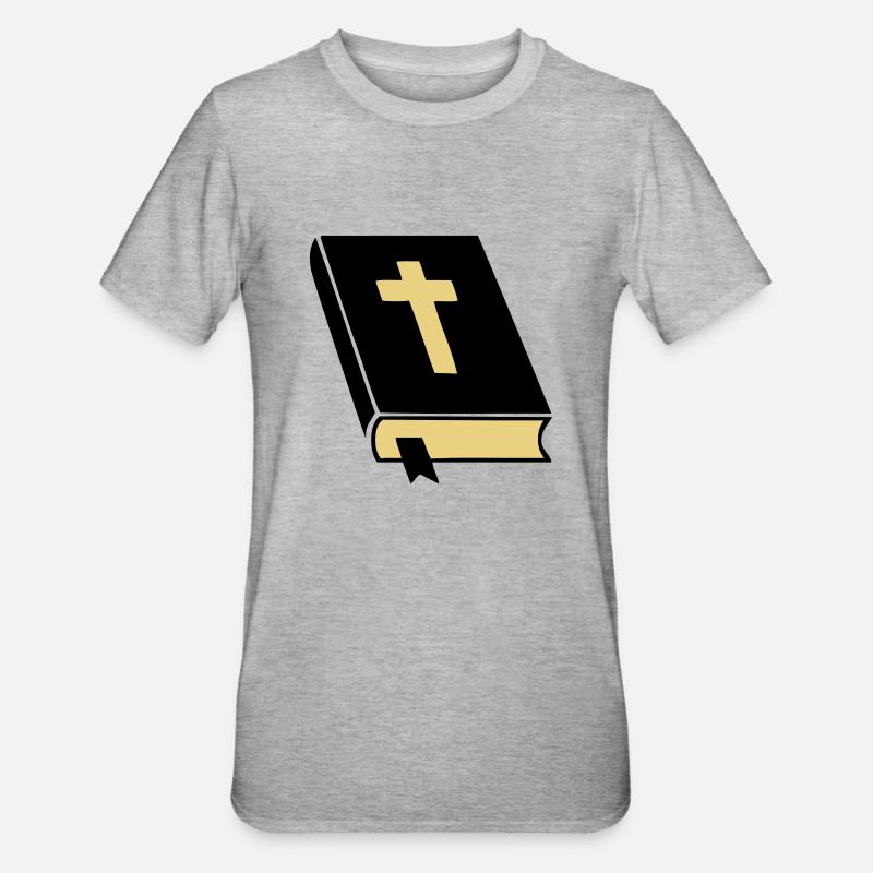 bibel_02 - T-shirt polycoton Unisexe - gris chiné