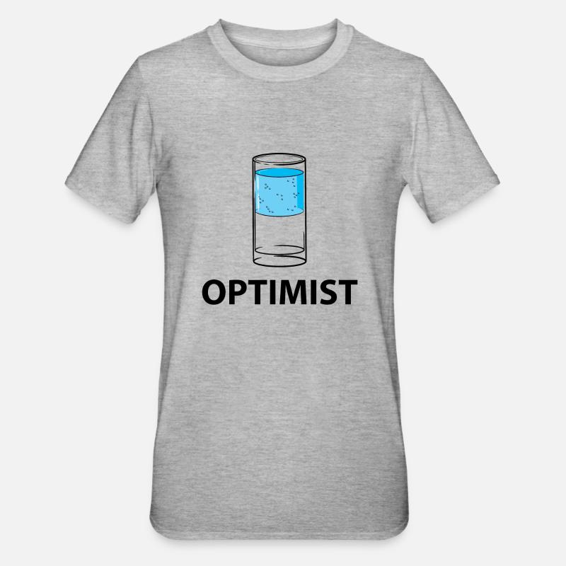 Optimist - boire - T-shirt polycoton Unisexe - gris chiné