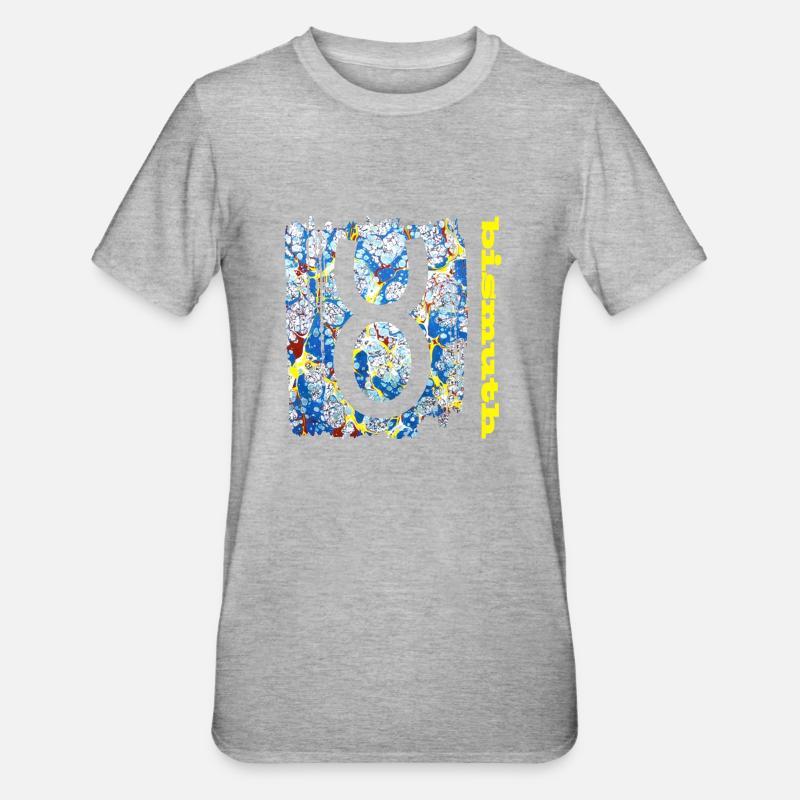 wismuth e 205 - Unisex Polycotton T-Shirt - Grau meliert