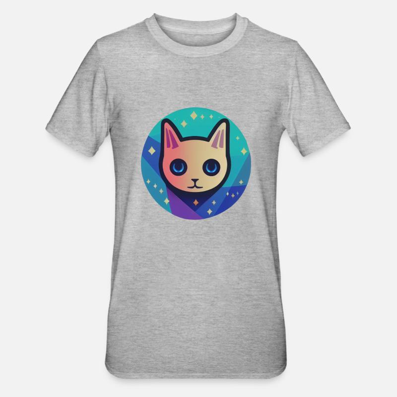 Astro Chat - T-shirt polycoton Unisexe - gris chiné