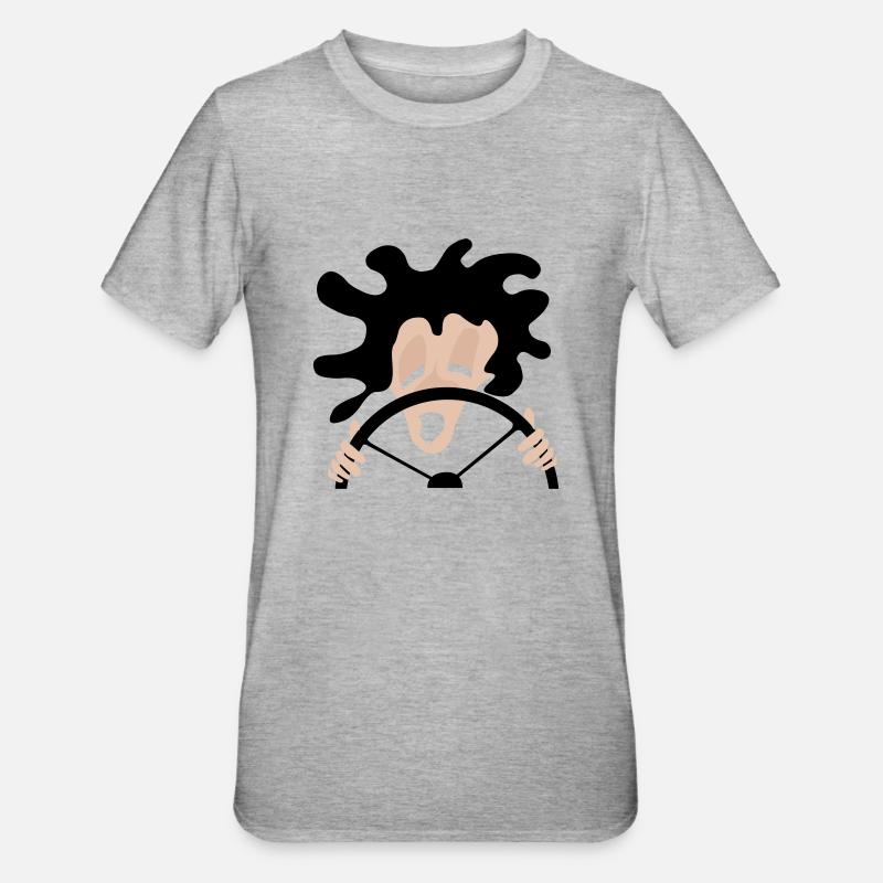 driver - Unisex Polycotton T-Shirt - heather grey