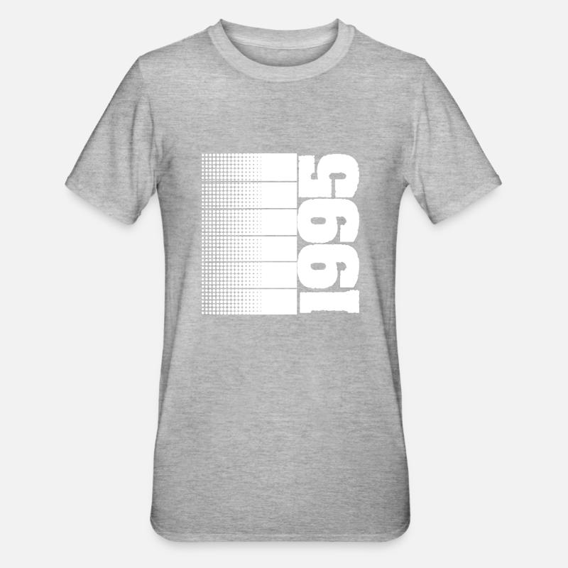 1995 - T-shirt polycoton Unisexe - gris chiné