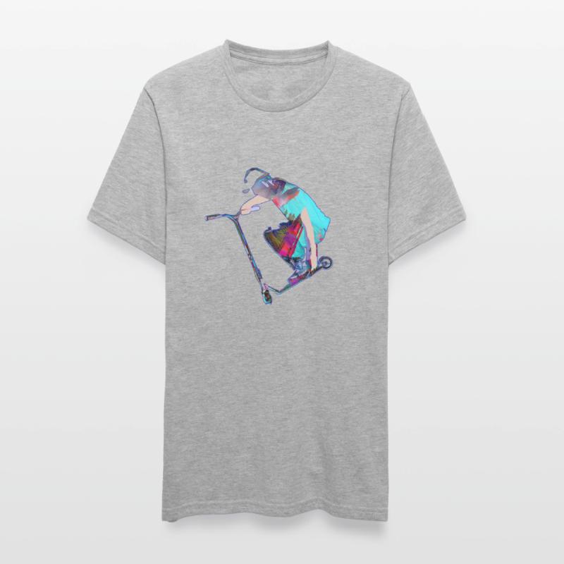 Stuntscooter,Trickscooter,tricks,cascade,e-scooter,s T-shirt polycoton Unisexe