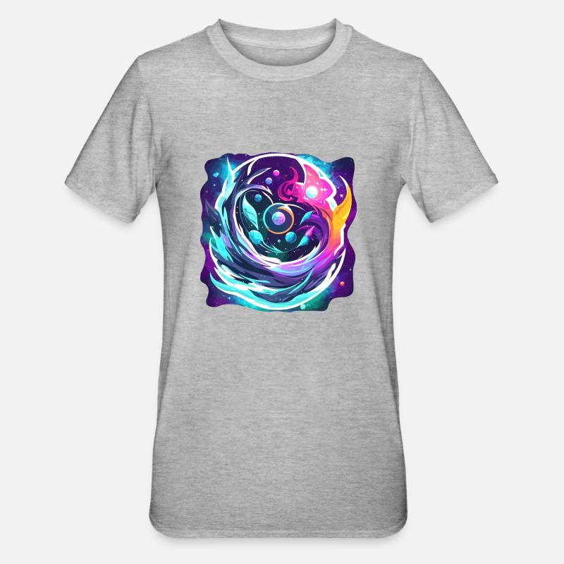 Espace infini - T-shirt polycoton Unisexe - gris chiné