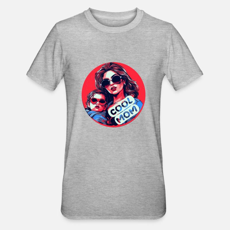 Coole Mama - Unisex Polycotton T-Shirt - Grau meliert