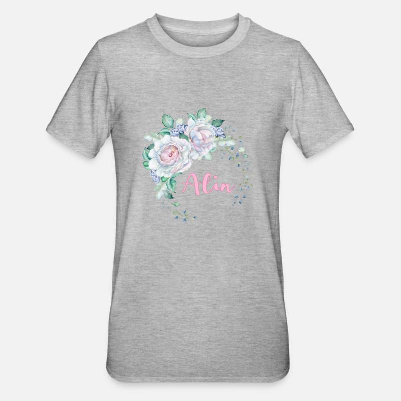 Pour Alin - T-shirt polycoton Unisexe - gris chiné