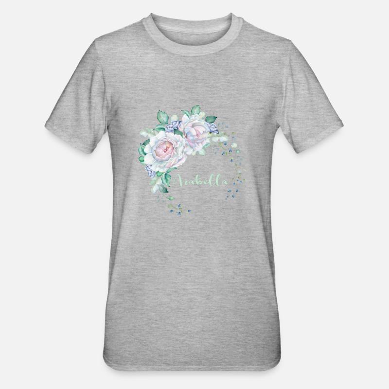 Für Arabella - Unisex Polycotton T-Shirt - Grau meliert
