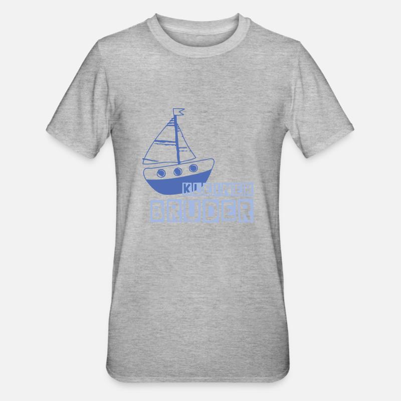 Kleiner Bruder - Unisex Polycotton T-Shirt - Grau meliert
