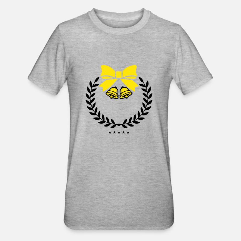Cloches de couronne - T-shirt polycoton Unisexe - gris chiné