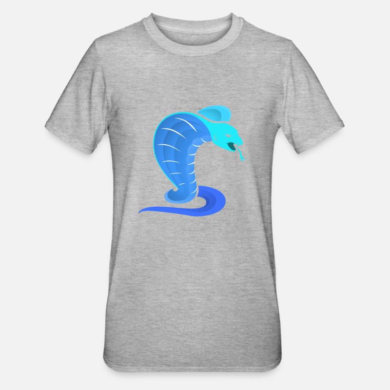 Cobra Logo - T-shirt polycoton Unisexe - gris chiné