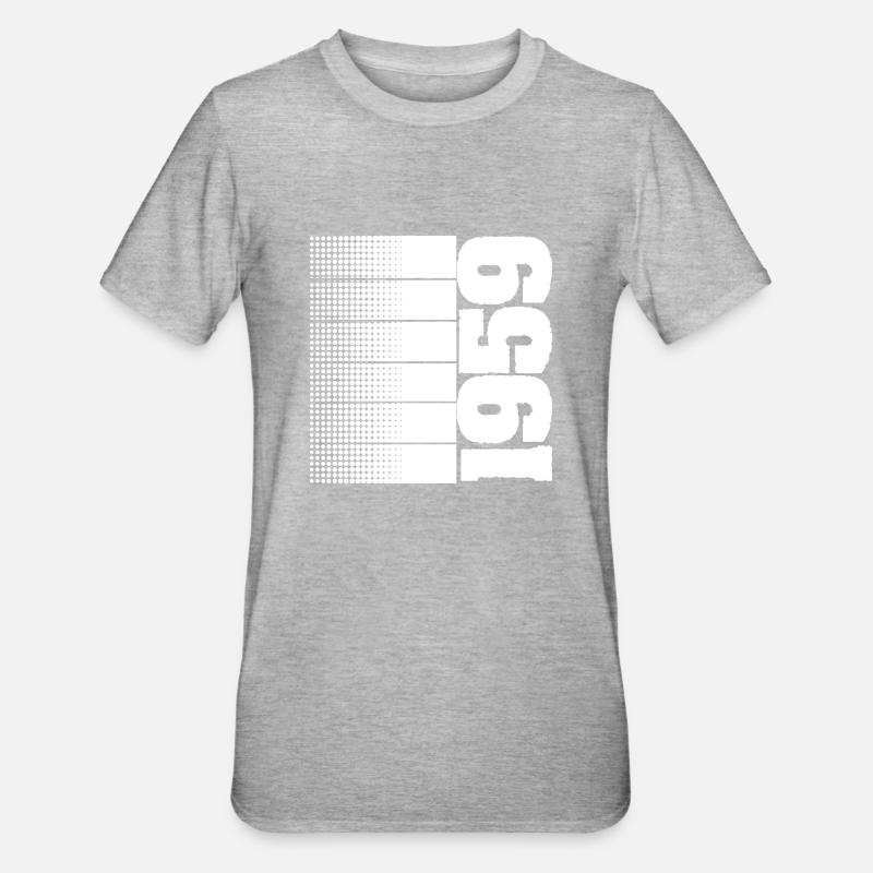 Temps libre 1959 - T-shirt polycoton Unisexe - gris chiné