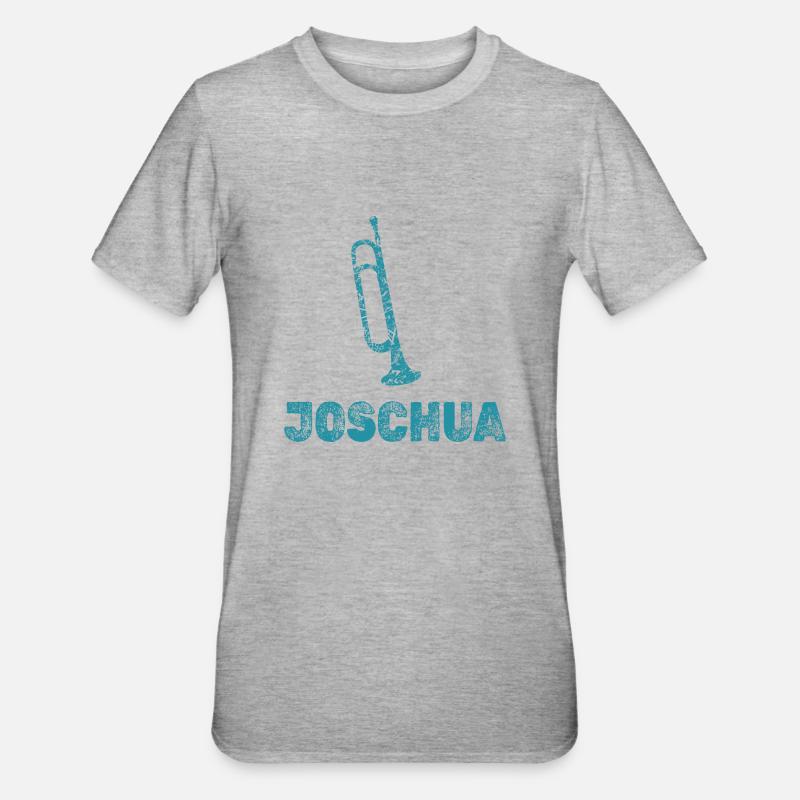 Josué - T-shirt polycoton Unisexe - gris chiné